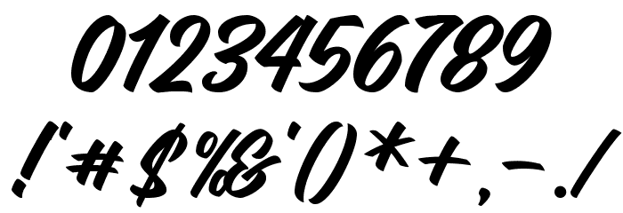 Fresty Script Font OTHER CHARS