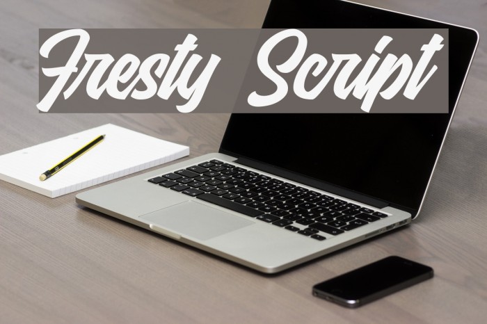 Fresty Script Font examples