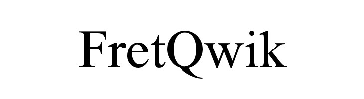 FretQwik Font