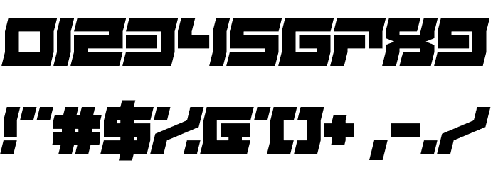 Freudian Slit Font OTHER CHARS