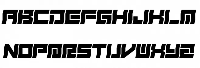 Freudian Slit フォント 大文字
