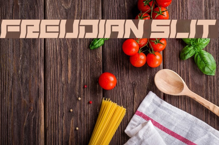 Freudian Slit Font examples