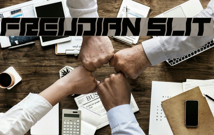 Freudian Slit Font examples