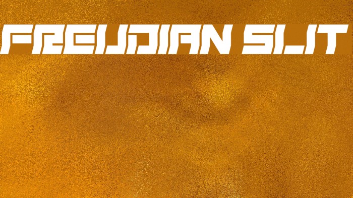 Freudian Slit Font examples