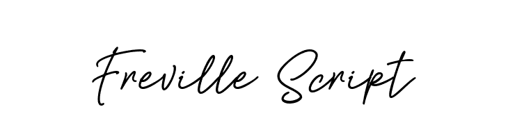 Freville Script  font caratteri gratis