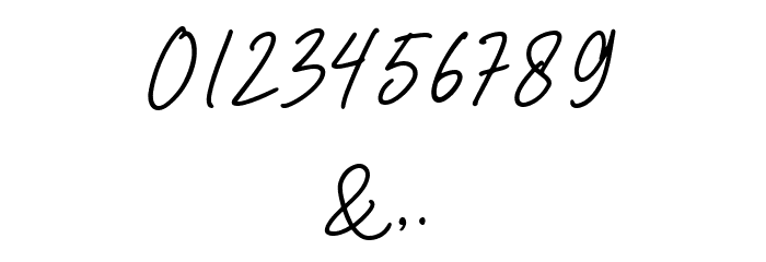 Freville Script Font OTHER CHARS