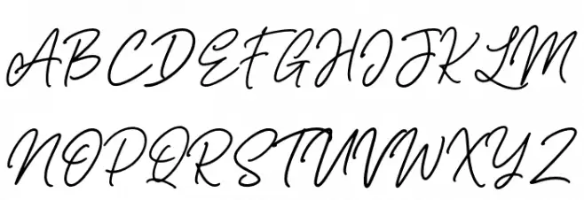 Freville-Script Schriftart Groß