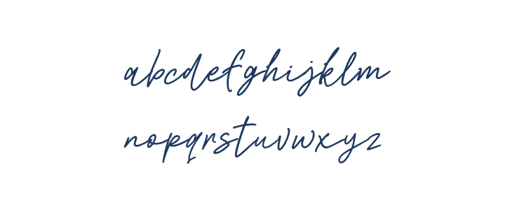 Freville-Script Lowercase
