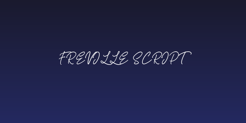 Freville Script Social Header