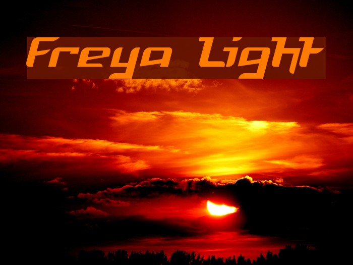 Freya Light Font examples