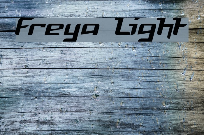 Freya Light Font examples