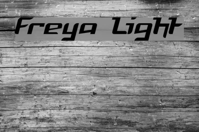 Freya Light Schriftart examples