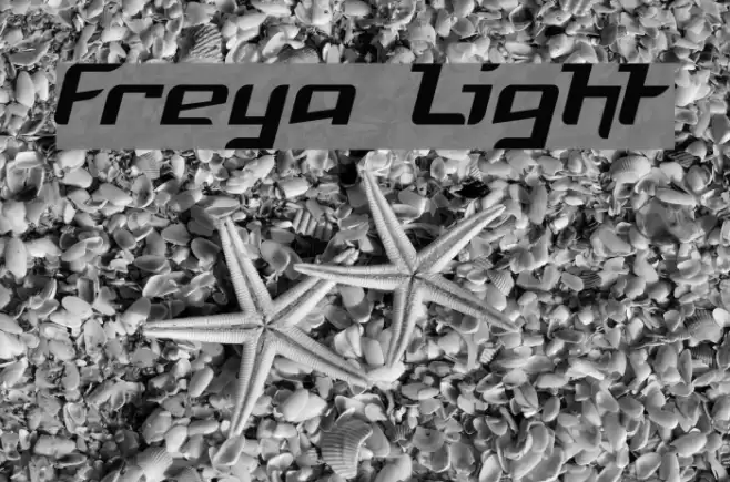 Freya Light Schriftart examples