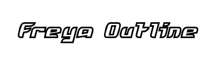 Freya Outline  フリーフォントのダウンロード