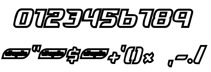 Freya Outline Font OTHER CHARS