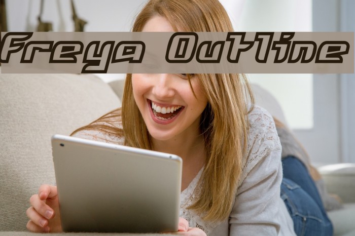 Freya Outline Font examples
