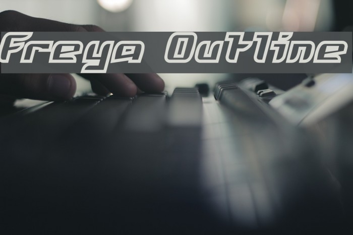 Freya Outline Font examples
