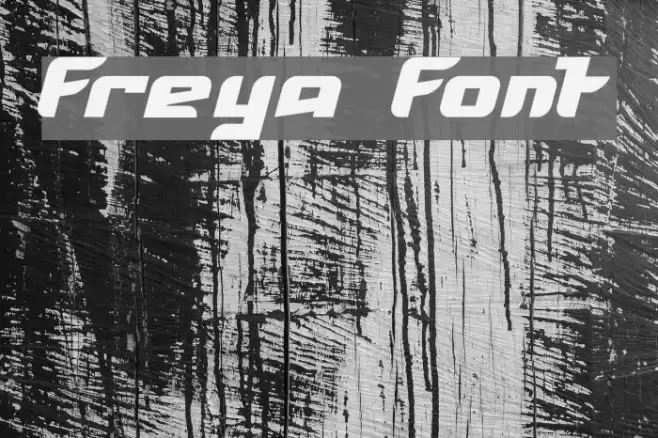 Freya Font examples