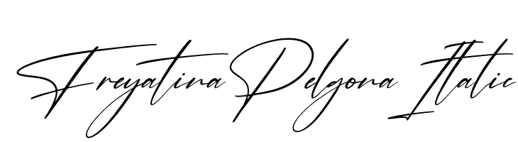 Freyatina Pelgona Italic  Descarca Fonturi Gratis