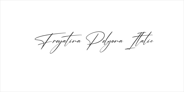 Freyatina Pelgona Italic Logo