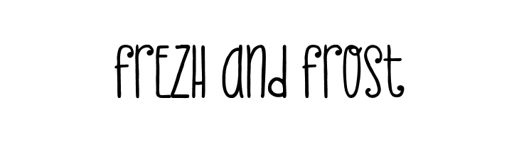 Frezh And Frost  フリーフォントのダウンロード