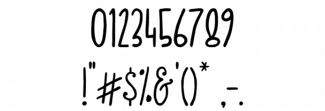 Frezh And Frost Font OTHER CHARS