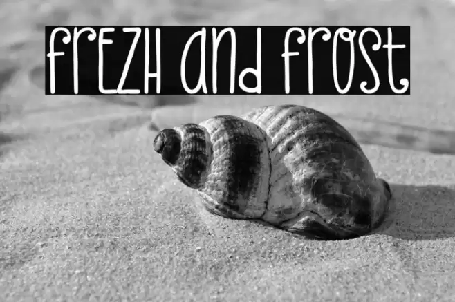 Frezh And Frost Font examples