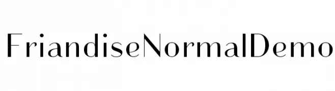 Friandise NormalDemo  Descarca Fonturi Gratis