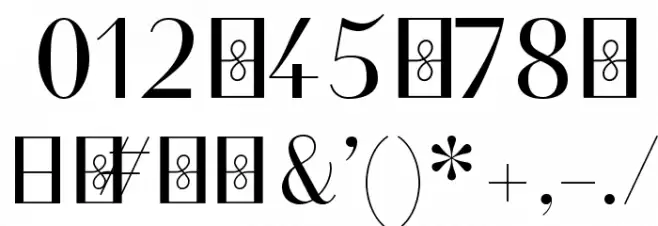 Friandise NormalDemo Font OTHER CHARS