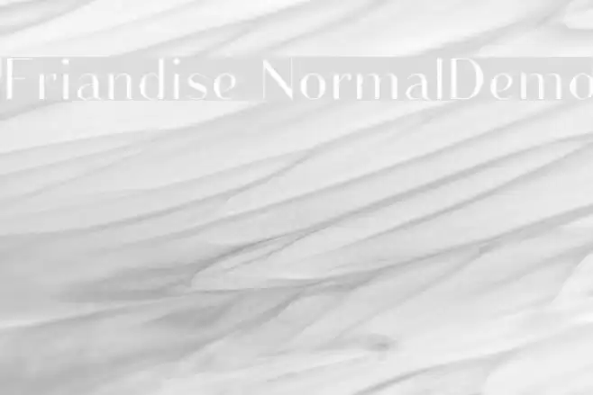Friandise NormalDemo Font examples