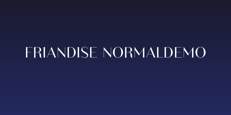 Friandise NormalDemo Social Header