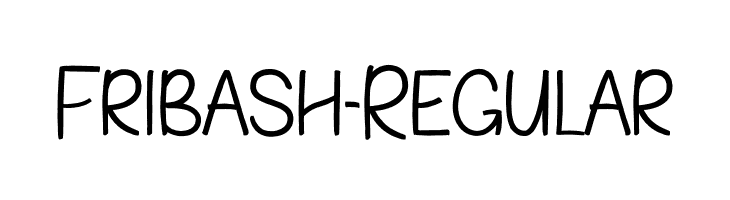 Fribash-Regular  font caratteri gratis