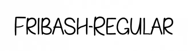 Fribash-Regular  تنزيل الخطوط