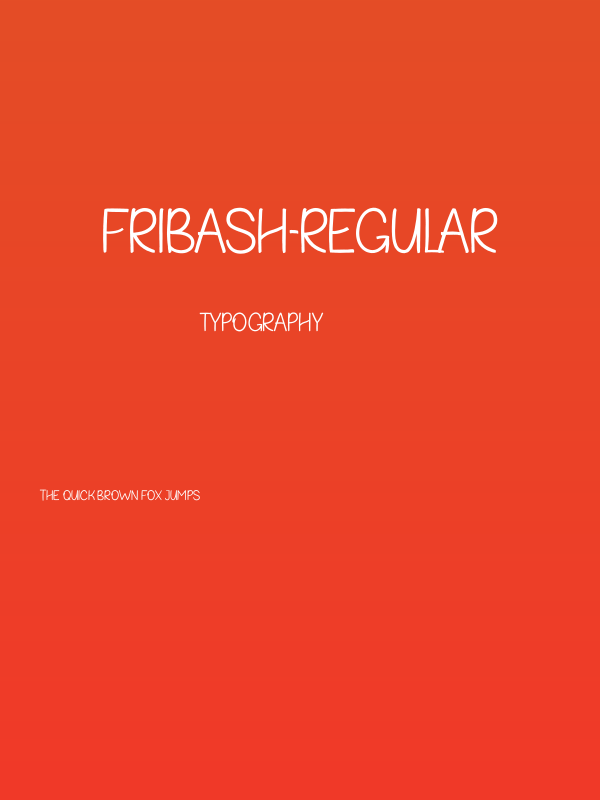 Fribash-Regular Poster