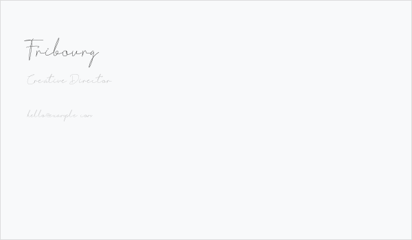 Fribourg Business Card