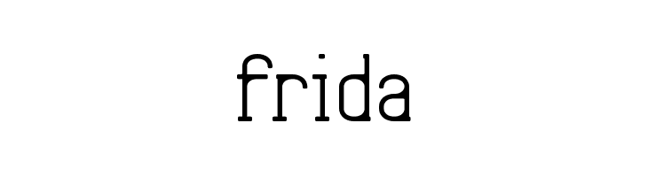 Frida01  免费字体下载