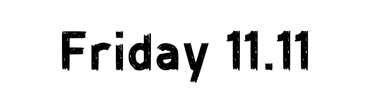 Friday 11.11  नि: शुल्क फ़ॉन्ट्स डाउनलोड