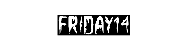 Friday 14  Free Fonts Download