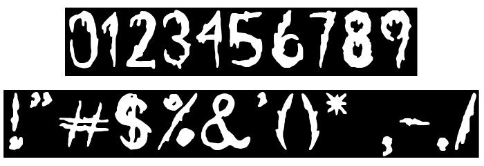 Friday 14 Font OTHER CHARS
