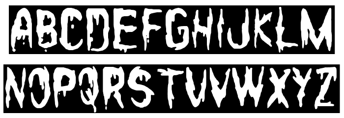 Friday 14 Font LOWERCASE