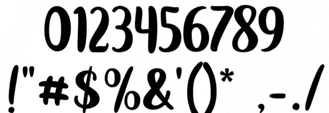 Friday Beach Font OTHER CHARS