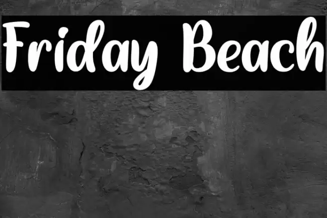 Friday Beach Font examples