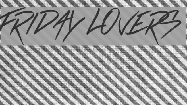 Friday Lovers Caratteri examples