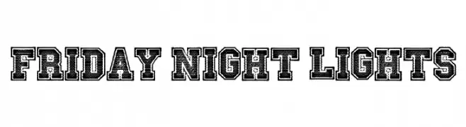 Friday Night Lights  Frei Schriftart Herunterladen