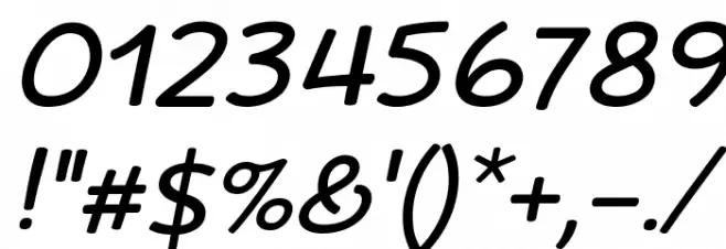 Friday October Twelve Italic Font OTHER CHARS