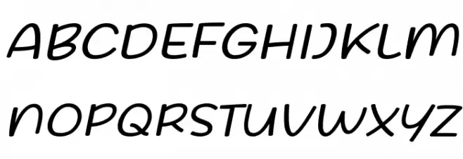 Friday October Twelve Italic Шрифта ВЕРХНИЙ
