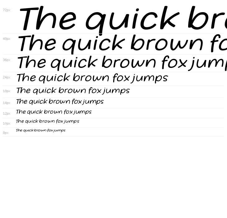 Friday October Twelve Italic Waterfall