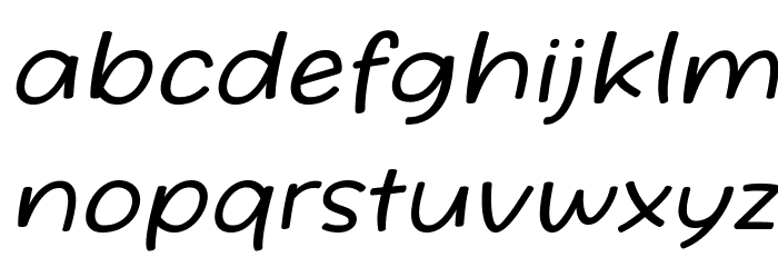 Friday October Twelve Italic Font LOWERCASE
