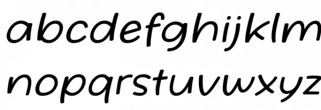 Friday October Twelve Italic 字体 小写