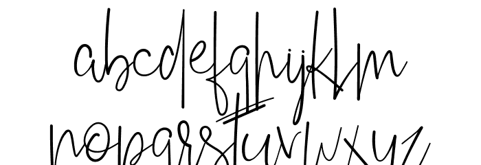 Friday Sunday Personal Use Font LOWERCASE
